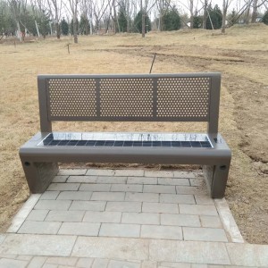 Solar Park Bench openbare straatstoelen met draadloos opladen