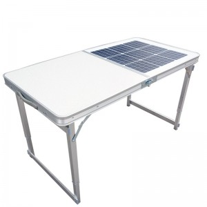 Draagbare opvouwbare zonnetafel voor het opladen van deal voor Outdoor Camping keuken inklapbare werktafel