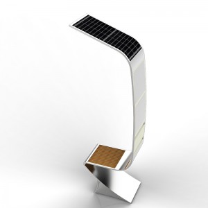 Meest populaire Smart Solar Street reclame houten meubelbank met metalen frame